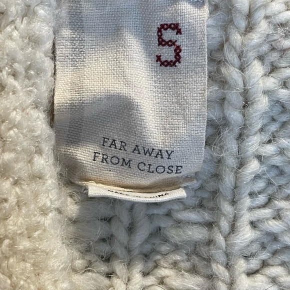 Far Away From Close Sweater Vest Cream Button Front 
Anthropologie - Picture 4 of 5